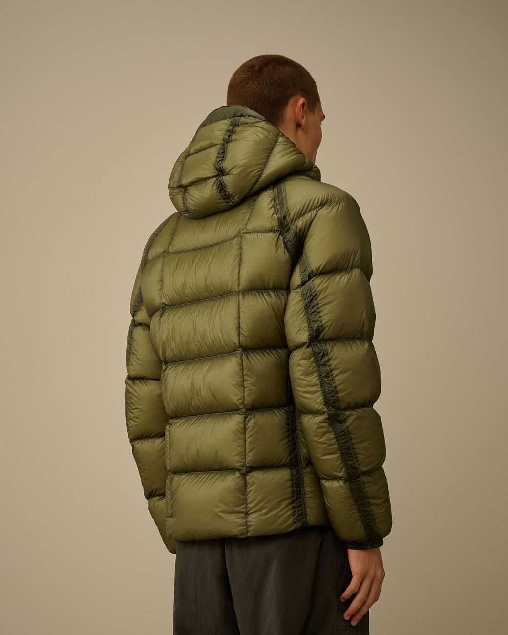 C.P Company Hooded Down Puffer - GREEN BANANA