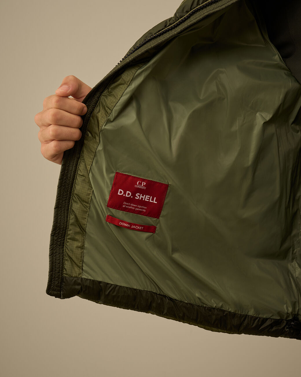 C.P Company Hooded Down Puffer - GREEN BANANA