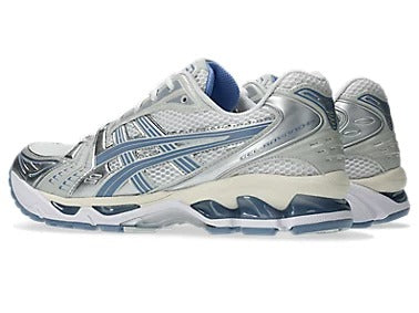 Kayano 14 – Silver Baby Blue Retro Running Style