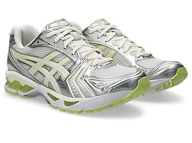 Kayano 14 – Silver Yellow Retro Running Style
